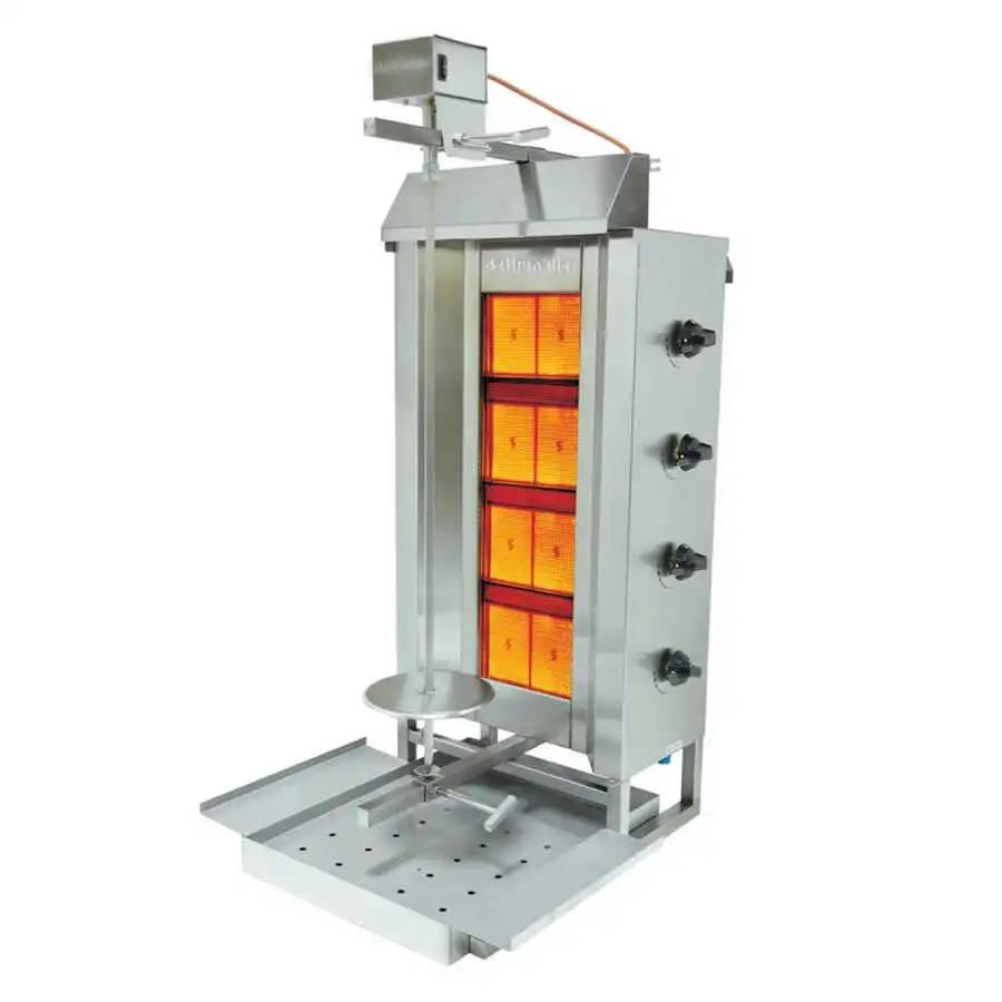 Öztiryakiler 4GD Model Döner Ocağı Gazlı Üstten Motorlu Sekizgen