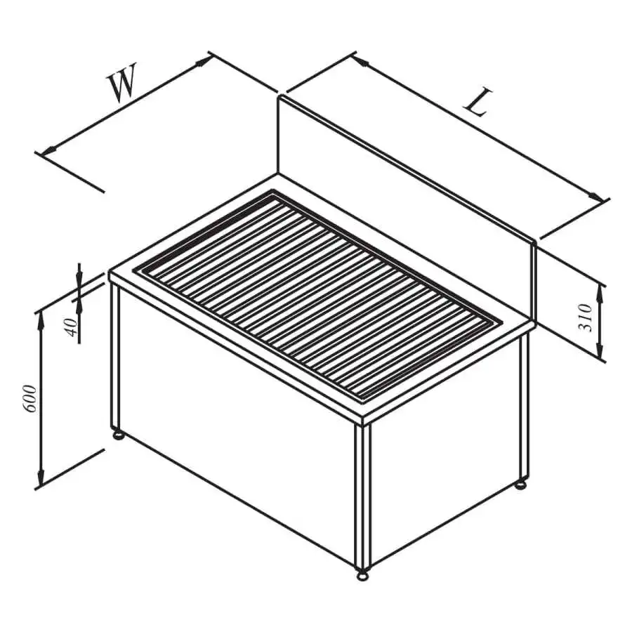 Öztiryakiler Kazan Yıkama Evyesi 140x80 cm
