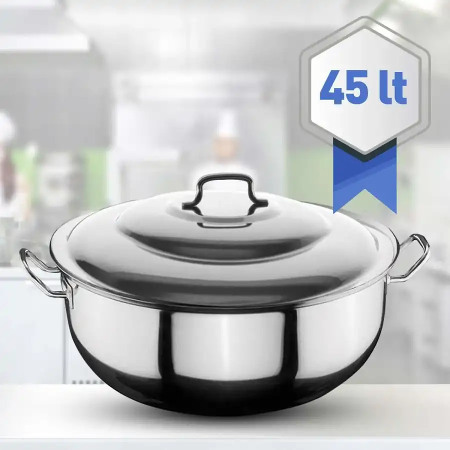 Öztiryakiler Helvane Tencere Kapaklı 60x20 cm 45 Lt
