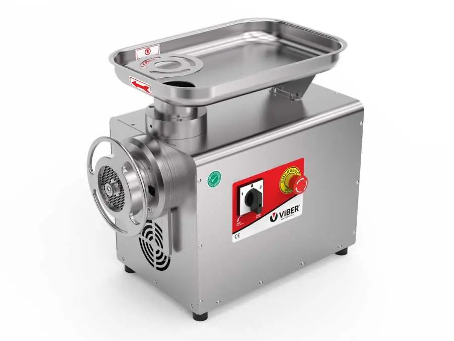 Viber VHE.EKKC.32M NO:32 Kıyma Makinesi Komple Paslanmaz 600 Kg/Saat Çıkma Boğaz Monofaze 220 V
