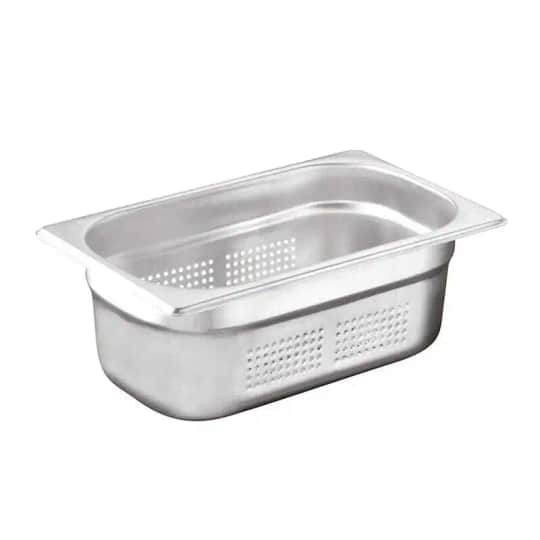 Öztiryakiler Gastronorm Küvet, Delikli, Standart, GN 1/4, 26.5x16.2x4 cm
