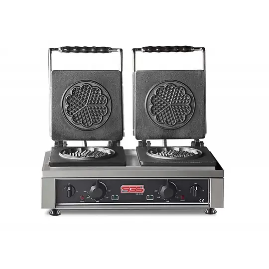 SGS WB 25 DE İkili Çiçek Waffle Makinesi Ø 16 Cm