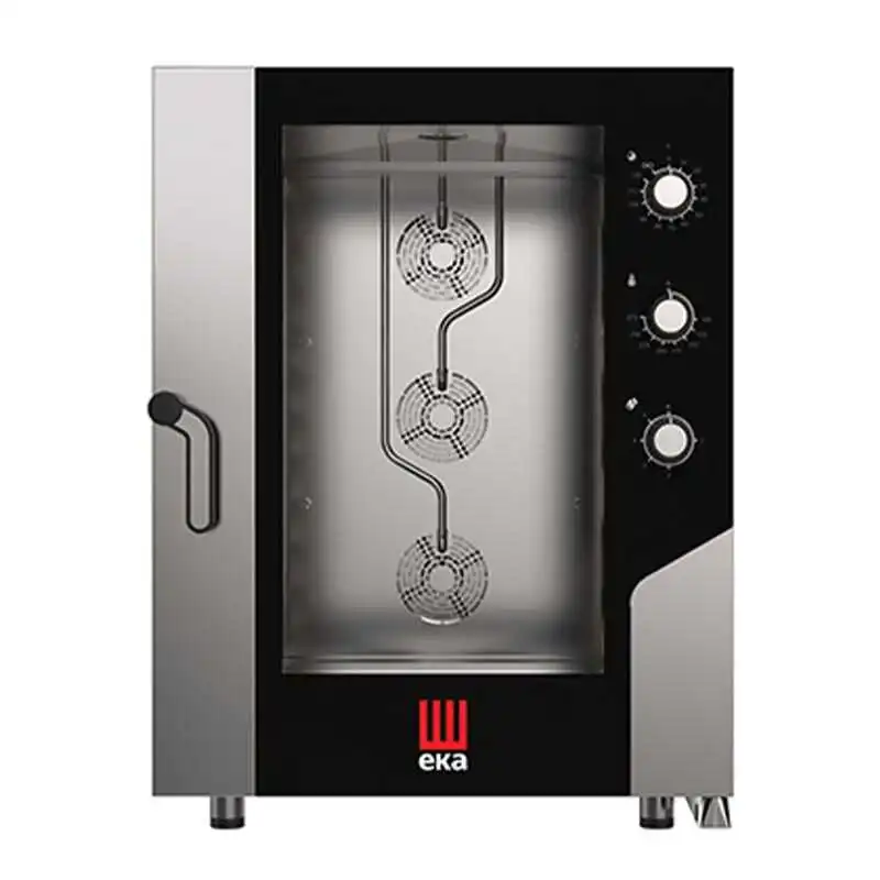 Eka Konveksiyonlu Elektromekanik Fırın Nemlendirmeli Gn 2/1 10 Tepsi Kapasiteli Elektrikli MKF-1021S