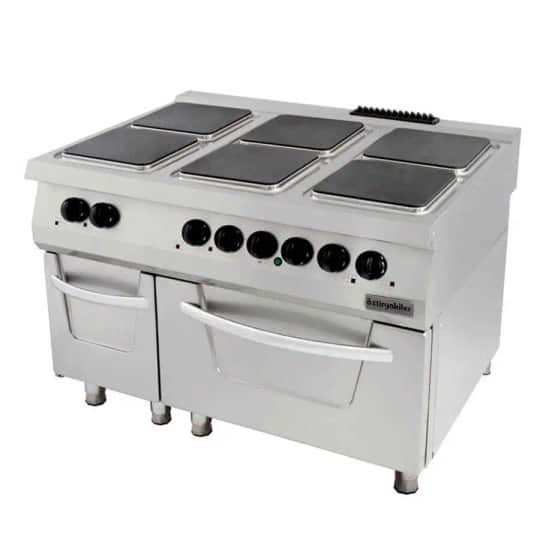 Öztiryakiler 900 Seri Kuzine Fırınlı Elektrikli 6 Kare Plate 120*90*85