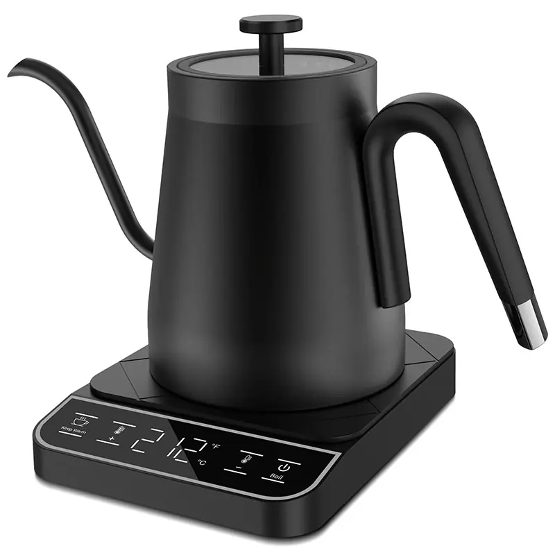 Kumtel HCK-02 Elektrikli Isı Ayarlı Dijital Kettle, 0.8 L, Siyah, 1350 W