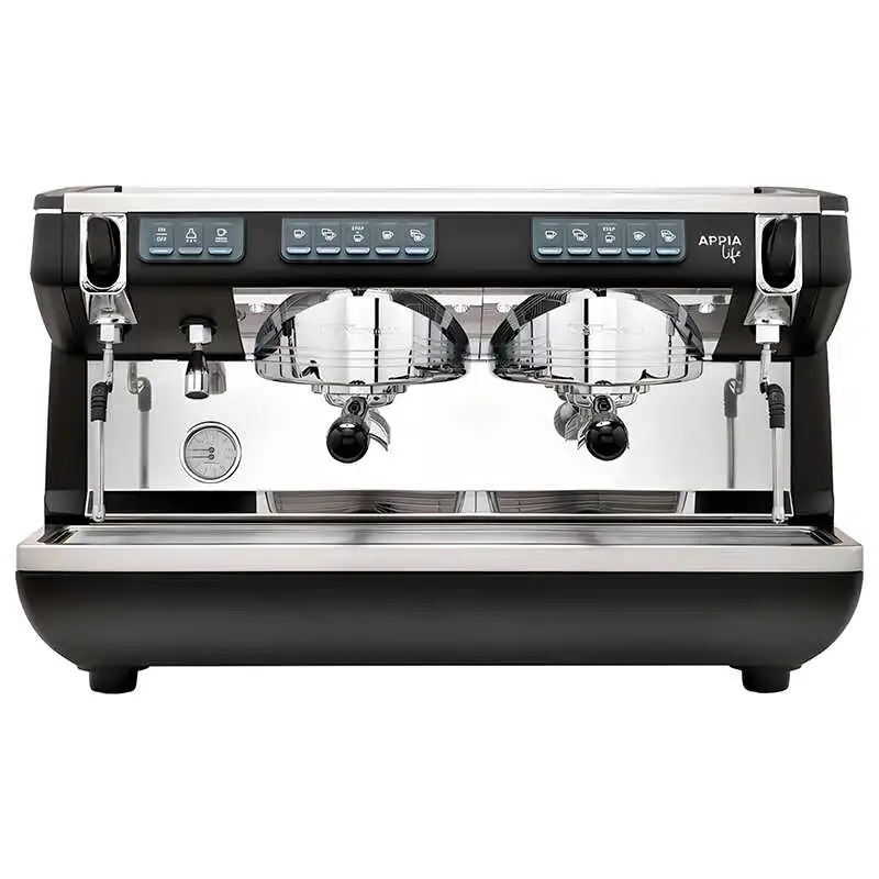 Nuova Simonelli Appia Life Tall Cup Tam Otomatik Espresso Kahve Makinesi 2 Gruplu Siyah