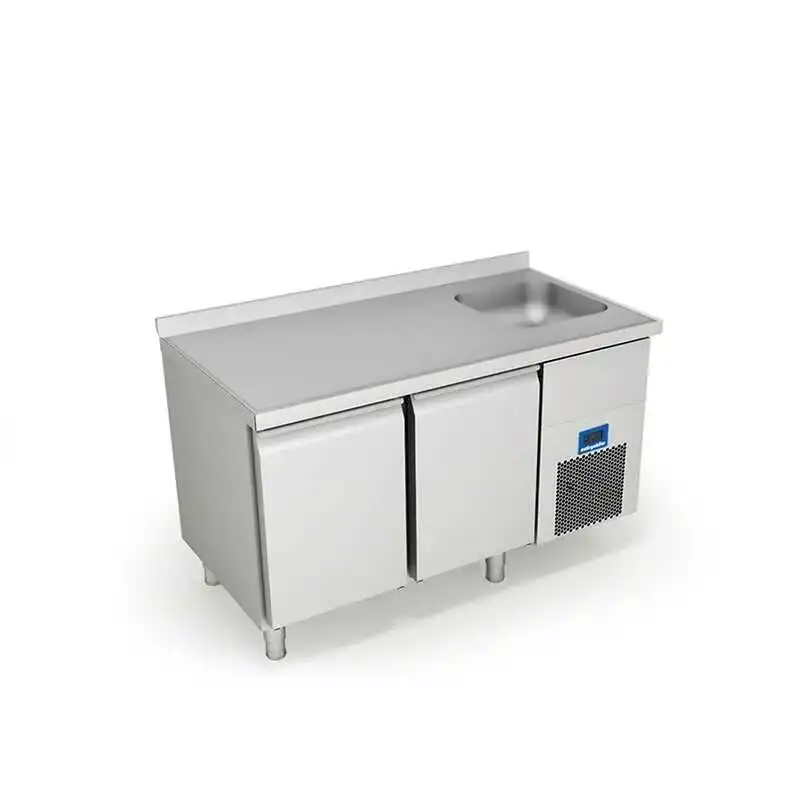 Öztiryakiler 2 Kapılı Tezgah Tip Evyeli Buzdolabı 142x70 Cm 301 Lt