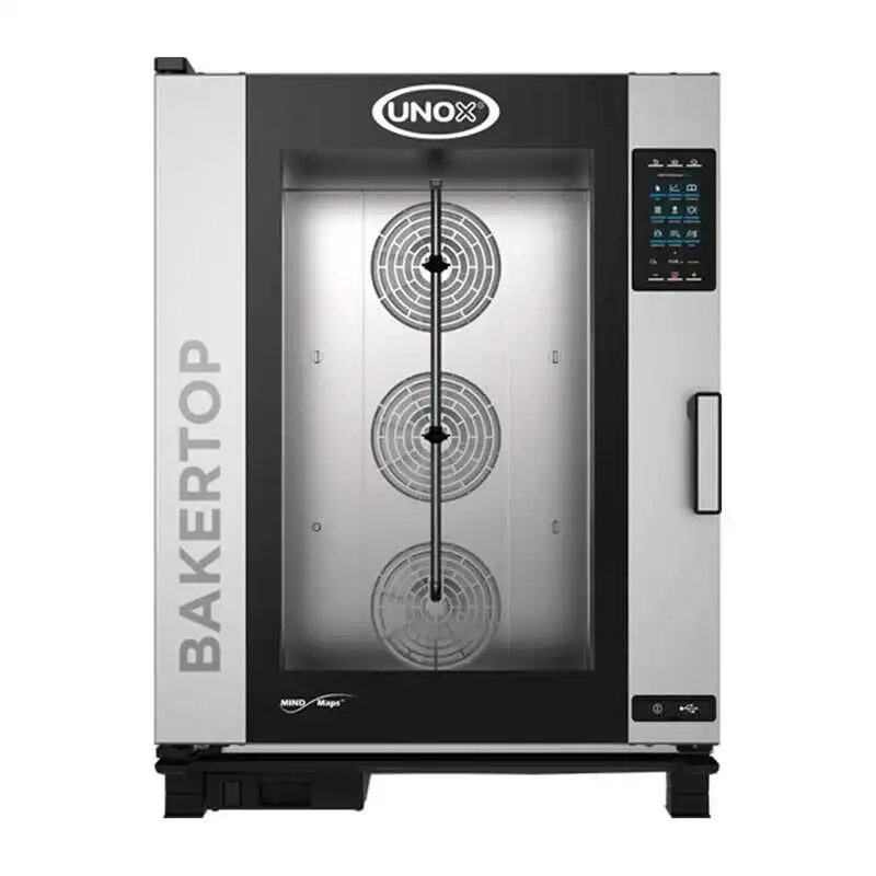 Unox Bakertop Plus Combi Fırın 60x40 cm 10 Tepsi Kapasiteli Gazlı