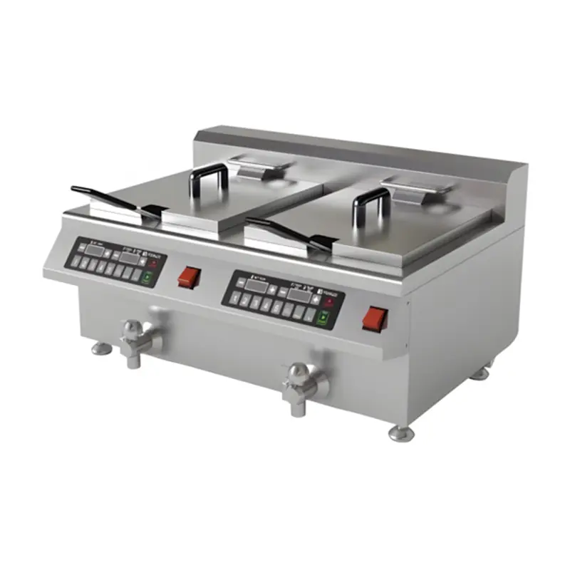 Vosco VSL FRT2C08B Elektrikli Fritöz, Çiftli, 8+8 Litre, 58x52x41,8 cm