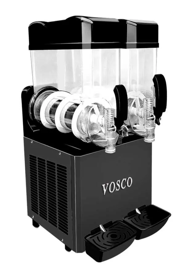 Vosco Buzlaş Makinası Çift Hazneli 15+15 Lt Siyah