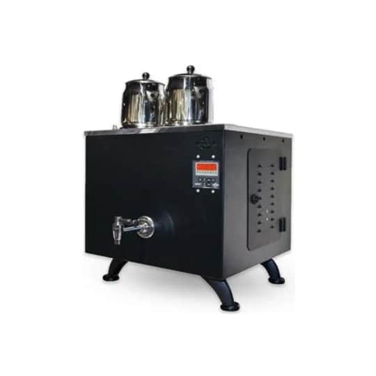 Ateşe Titanium Keyfchi Akıllı Dijital Elektrikli Statik 2 Demlikli Çay Kazanı, 30 Litre