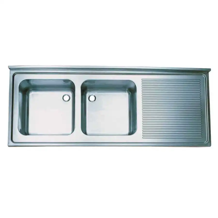 Öztiryakiler Tablalı Evye Çift Göz Sağ Damlalıklı 180x70 Cm