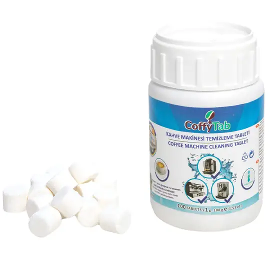 CoffyTab A001-1 Kahve Makinesi Temizleme Tableti 1 gr 100 Tablet