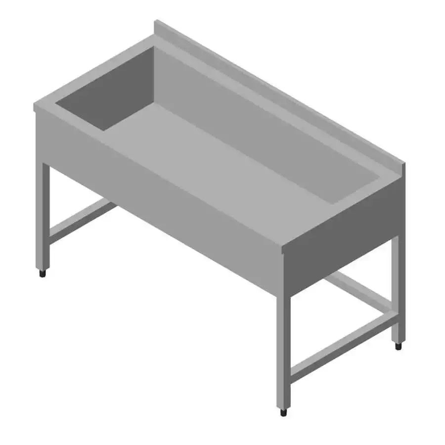 Öztiryakiler Çalışma Tezgahı Süzme Havuzlu 120x60 cm