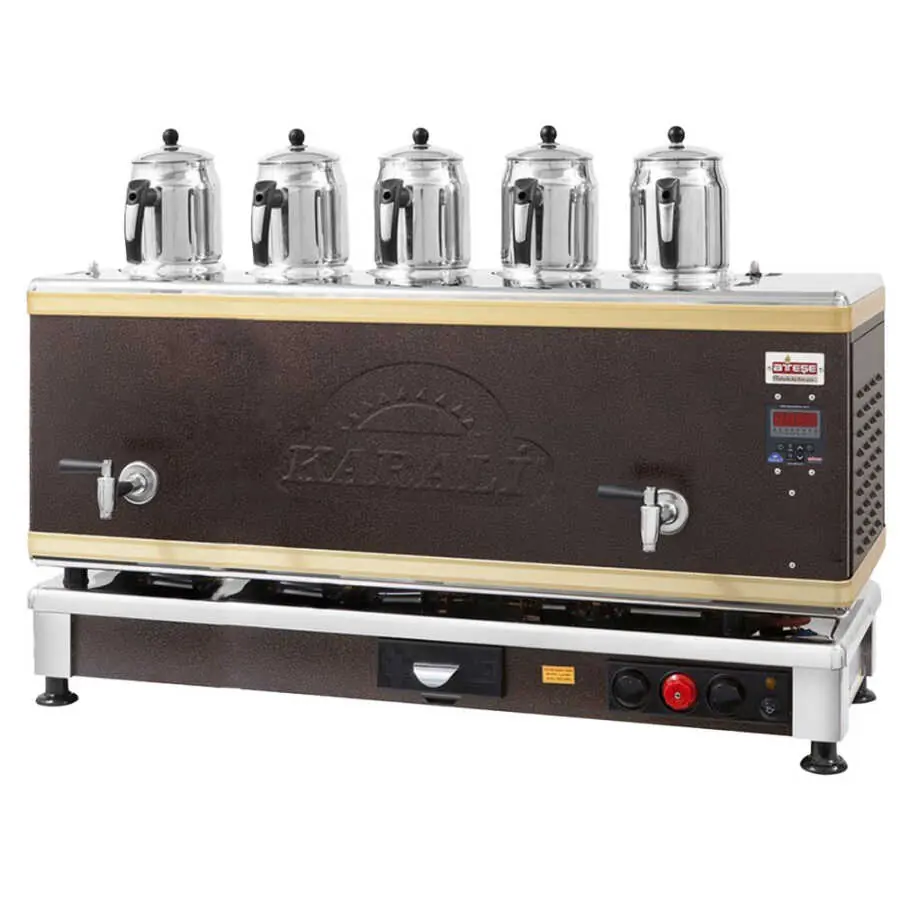 Ateşe Titanium Statik Akıllı Dijital Çay Kazanı - 5 Demlikli - TSGE05