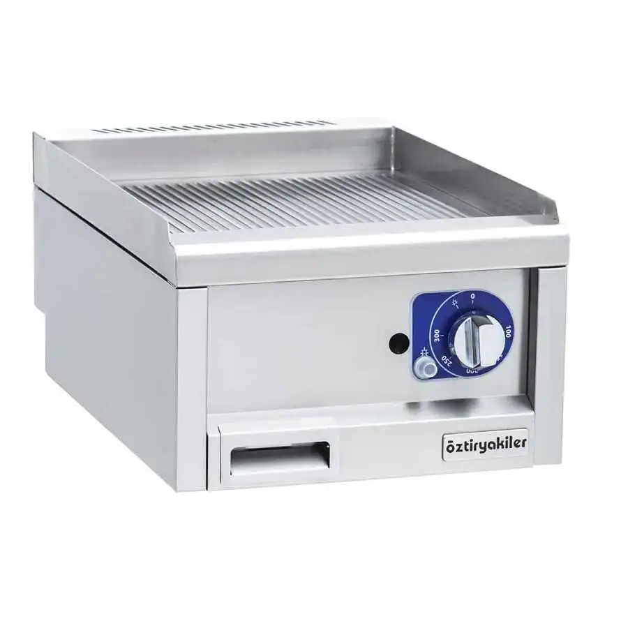 Öztiryakiler 600 Seri Set Üstü Grill Plate Oluklu Gazlı 40*60*26