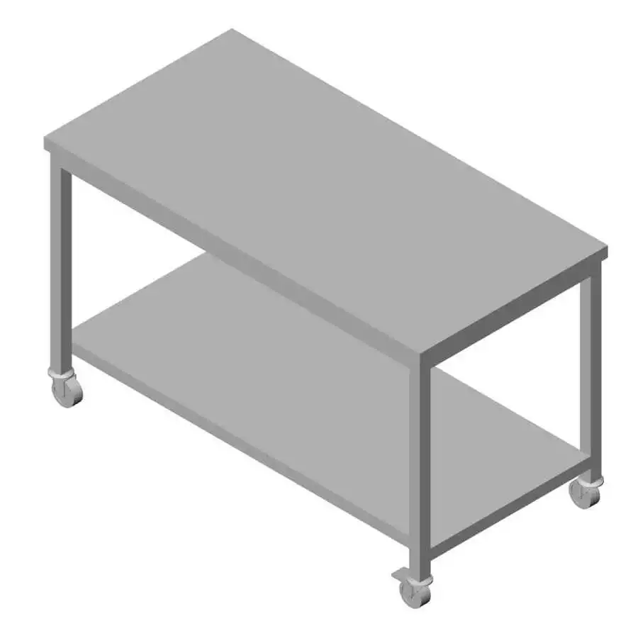 Öztiryakiler Çalışma Tezgahı Taban Raflı Hareketli 120x60 Cm