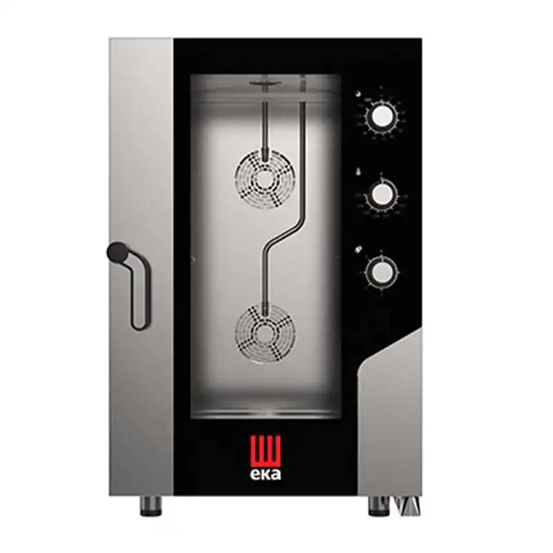 Eka Konveksiyonlu Elektromekanik Fırın Nemlendirmeli Gn 1/1 11 Tepsi Kapasiteli Elektrikli MKF-1111S
