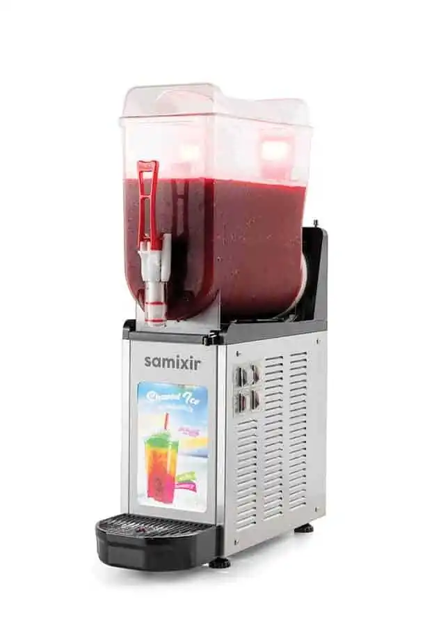 Samixir SLUSH12 Allure Ice Slush Granita Milkshake ve Soğuk Meyve Suyu Dispenseri 12 L Inox