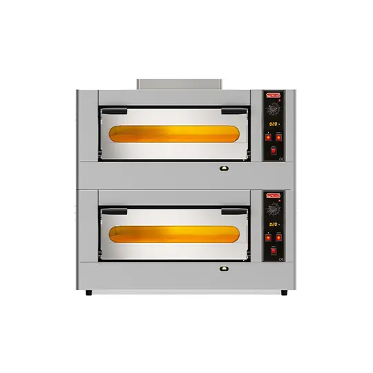 SGS PO DOUBLE 6G Çift Katlı Pizza Fırını Gazlı 6+6 Pizza Ø 30 cm