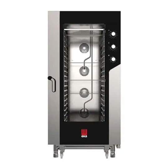 Eka Konveksiyonlu Elektromekanik Fırın Nemlendirmeli Gn 1/1 20 Tepsi Kapasiteli Elektrikli MKF-2011S