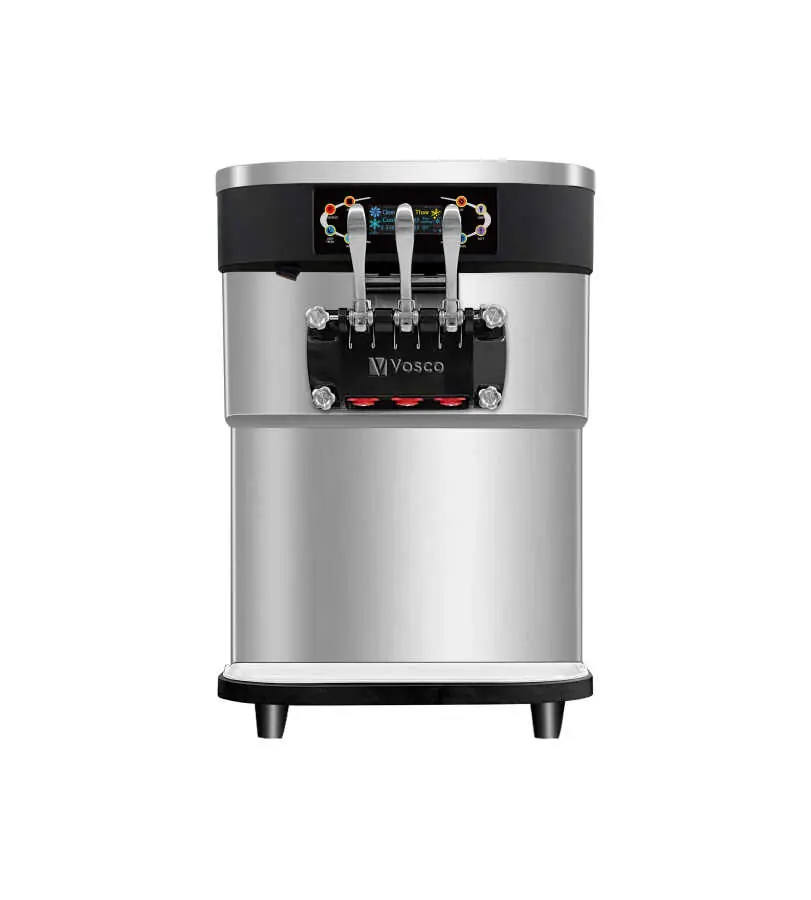 Vosco VBT-32T PRO 3 Kollu Soft Dondurma Makinesi, 32 Lt