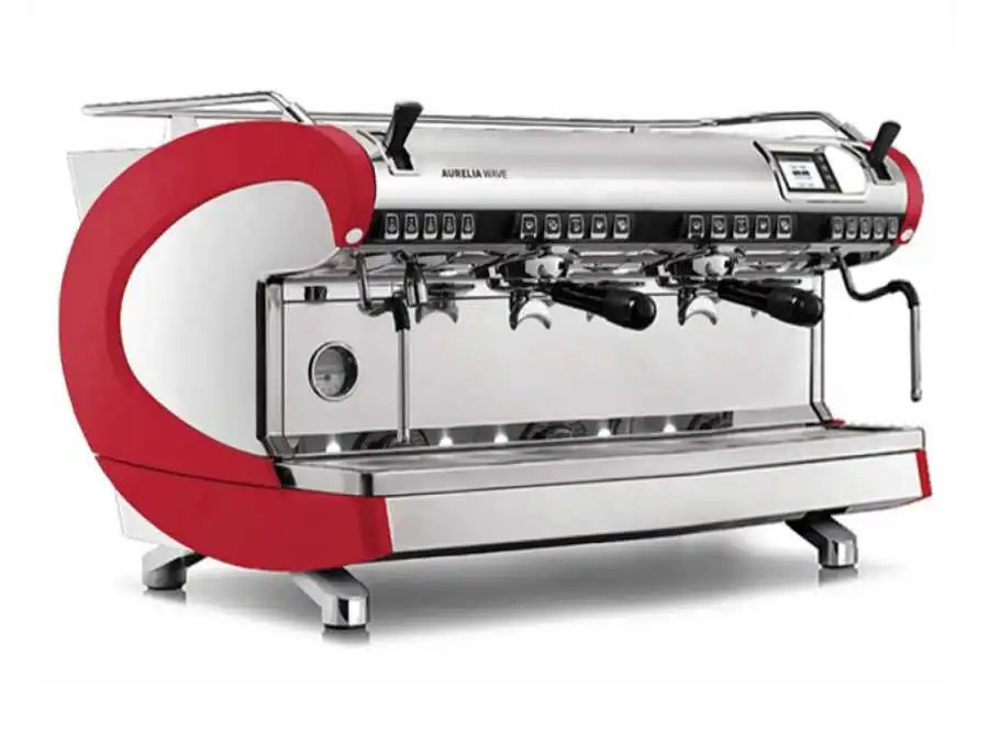 Nuova Simonelli Aurelia Wave Tam Otomatik Espresso Kahve Makinesi 2 Gruplu Kırmızı