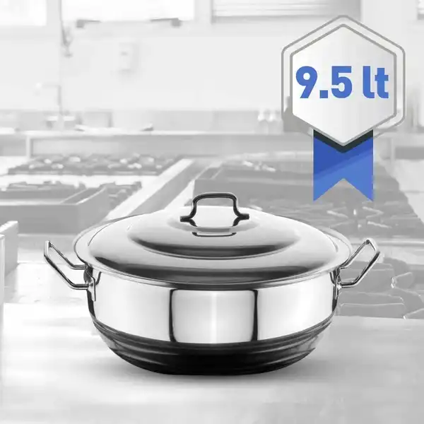 Öztiryakiler Helvane Tencere Kapaklı 30x15 cm 9.5 Lt