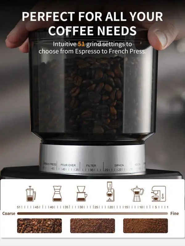 Vosco KD-CG018 Barista Kahve Öğütücü - Arıgastro