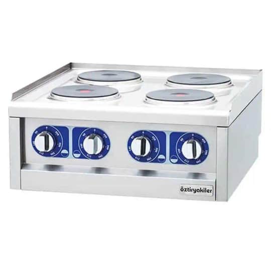 Öztiryakiler 600 Seri Set Üstü Ocak Dörtlü Elektrikli 60*60*26
