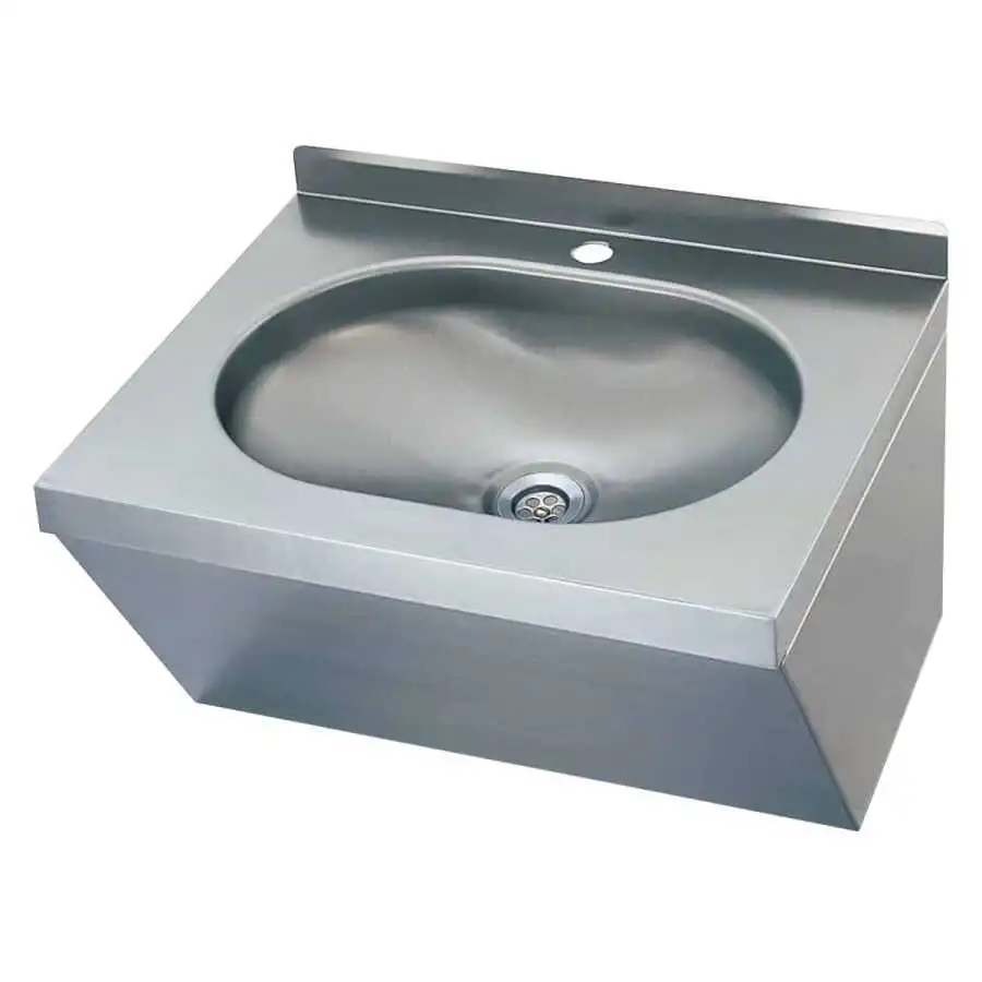 Öztiryakiler El Yıkama Evyesi Oval Tip Eğimli Tek Giriş Duvara Monte