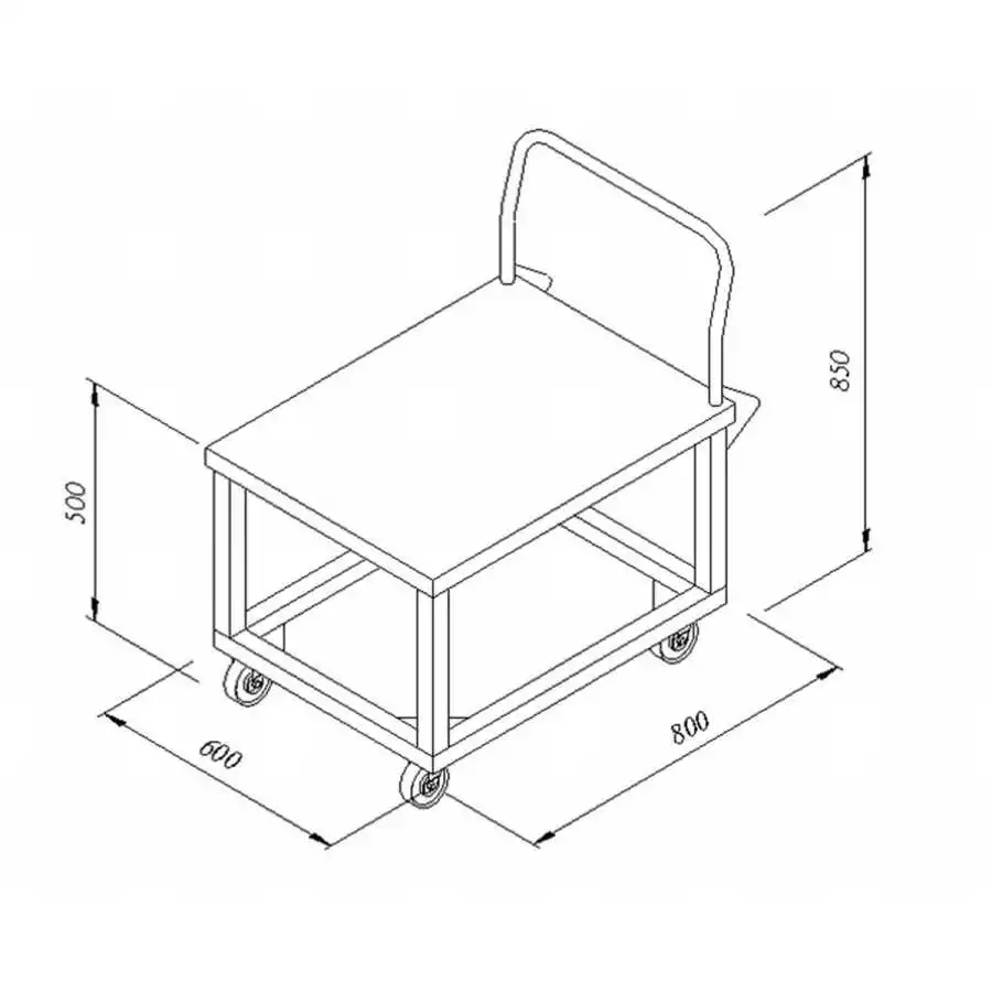 Öztiryakiler Kazan Taşıma Arabası 60*80