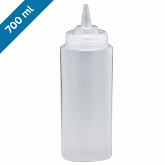 Gurmeaid Fişek Sosluk, Şeffaf, Dar, 700 ml