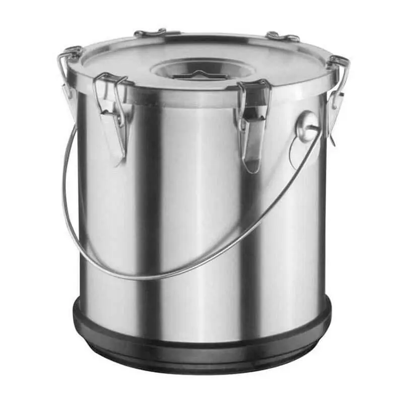 Öztiryakiler 32x17 cm, 10 Lt Çift Cidarlı Termos, Lastik Korumalı, 6 Klipsli