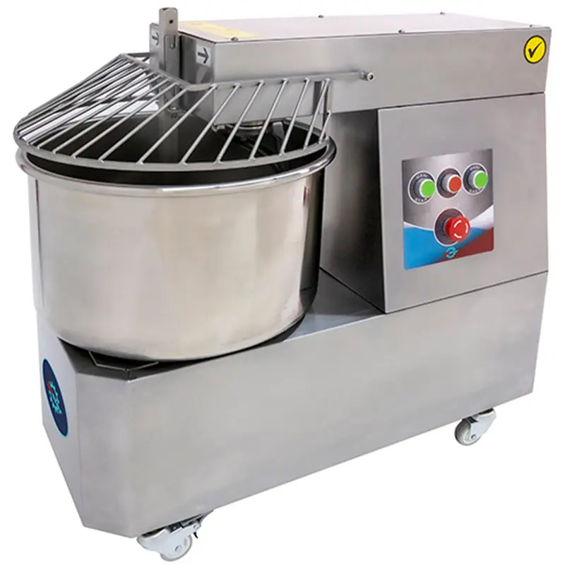 Bosfor USH-25PT Spiral Hamur Yoğurma Makinesi, Çift Devirli, Paslanmaz Çelik Gövdeli, 30 kg Hamur Kapasiteli, Trifaze
