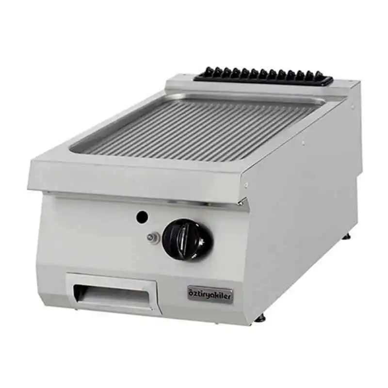 Öztiryakiler OGG 4070 N Grill Plate Oluklu Gazlı 40x70x30 cm Sert Krom Kaplı
