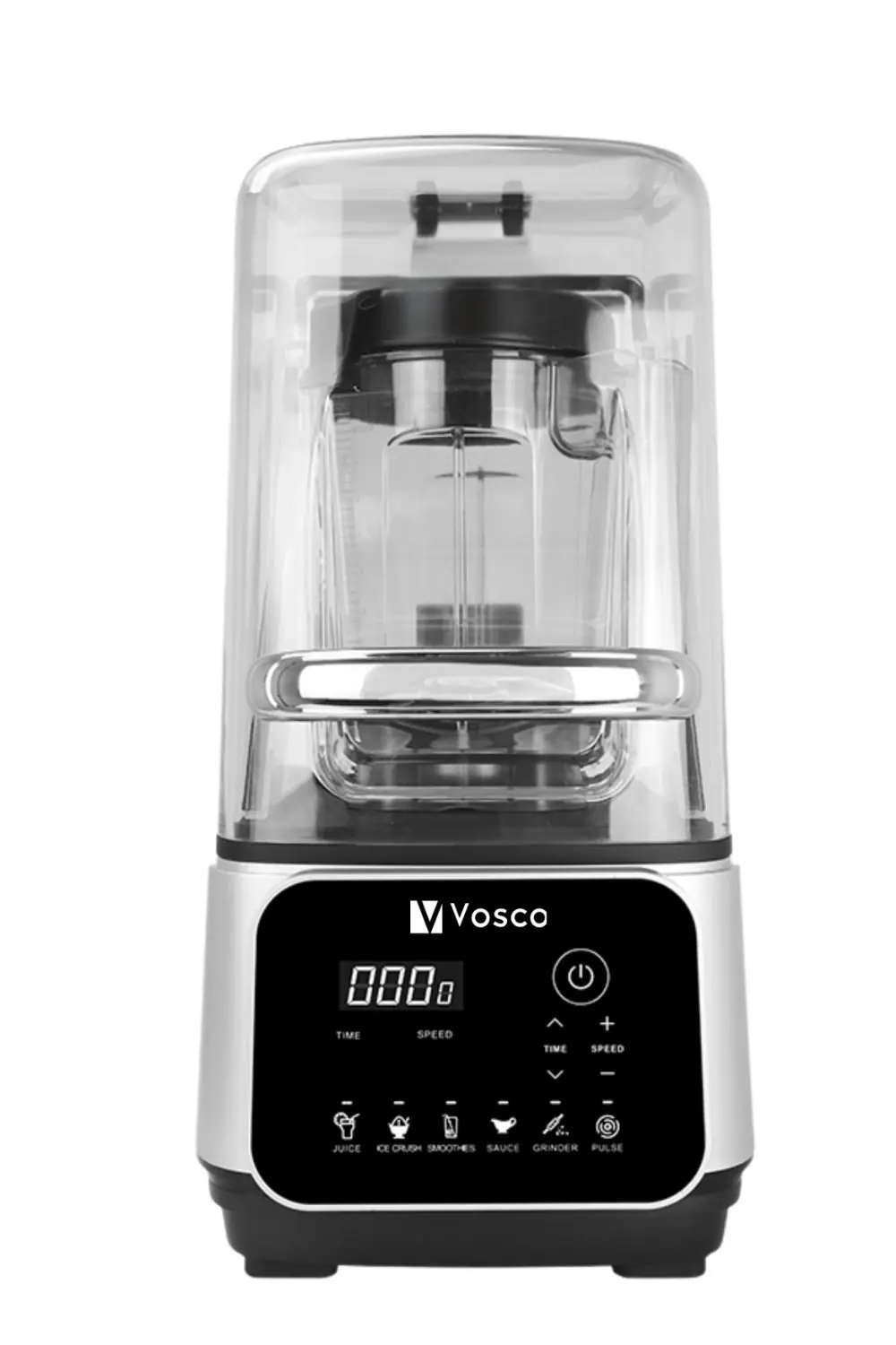Vosco VHS-608C Dijital Gürültü Önleyici Bar Blender, 2 L, 1600 W, Gri
