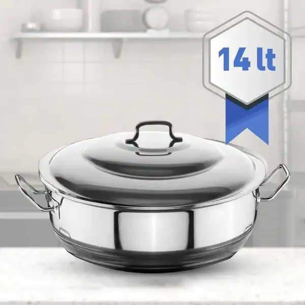 Öztiryakiler Helvane Tencere Kapaklı 36x15 cm 14 Lt