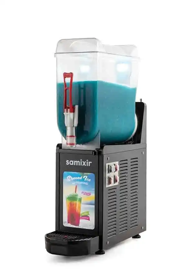 Samixir SLUSH12 Allure Ice Slush Granita Milkshake ve Soğuk Meyve Suyu Dispenseri 12 L Siyah
