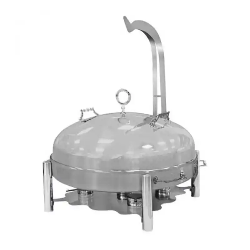 Öztiryakiler Ortadoğu Model Askılı Chafing Dish Yuvarlak Kapaklı 60 cm