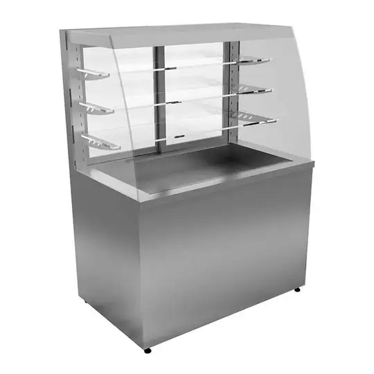 Öztiryakiler Self Servis Teşhir Dolabı, Nötr, 640 LT