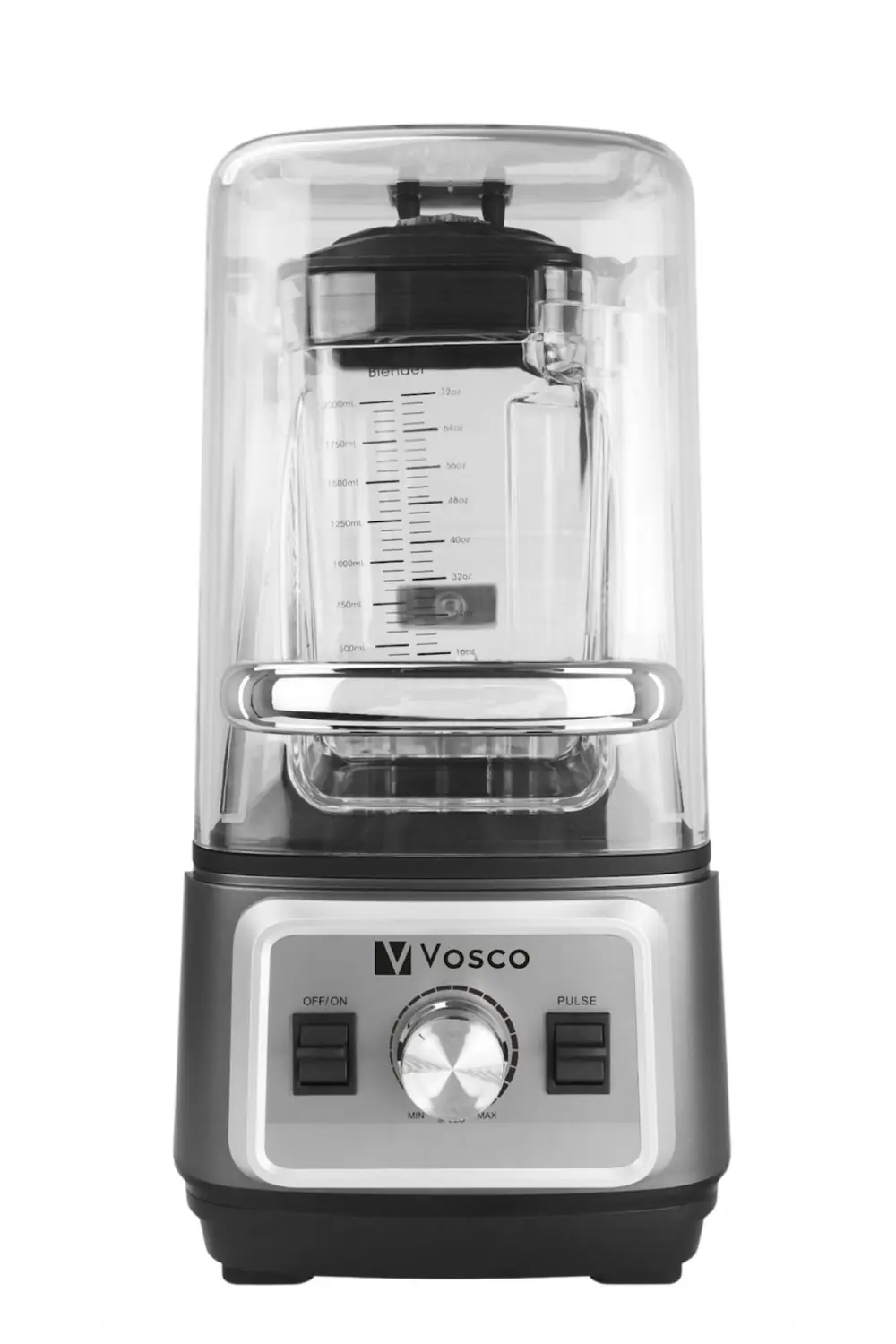 Vosco VHS-608 Manuel Gürültü Önleyici Bar Blender, 2 L, 1600 W, Siyah