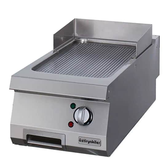 Öztiryakiler 900 Seri Set Üstü Grill Plate Oluklu Elektrikli 40*90*30-Sert Krom Kaplı