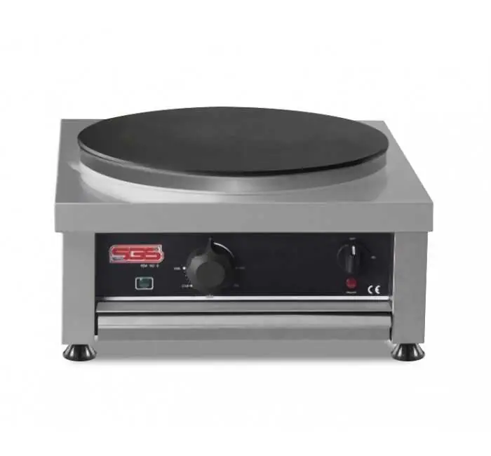 SGS Krep Makinesi, Tekli, 40 cm Çaplı, 3000 W, KM-40E Teflon Kaplamalı