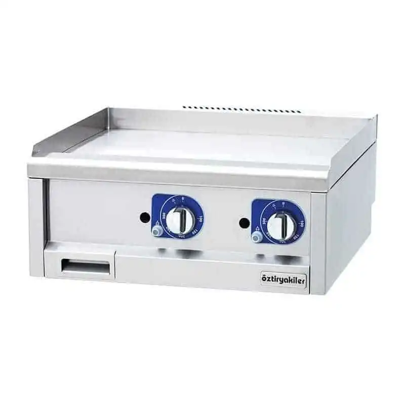 Öztiryakiler 600 Seri Set Üstü Grill Plate Düz Elektrikli 60*60*26