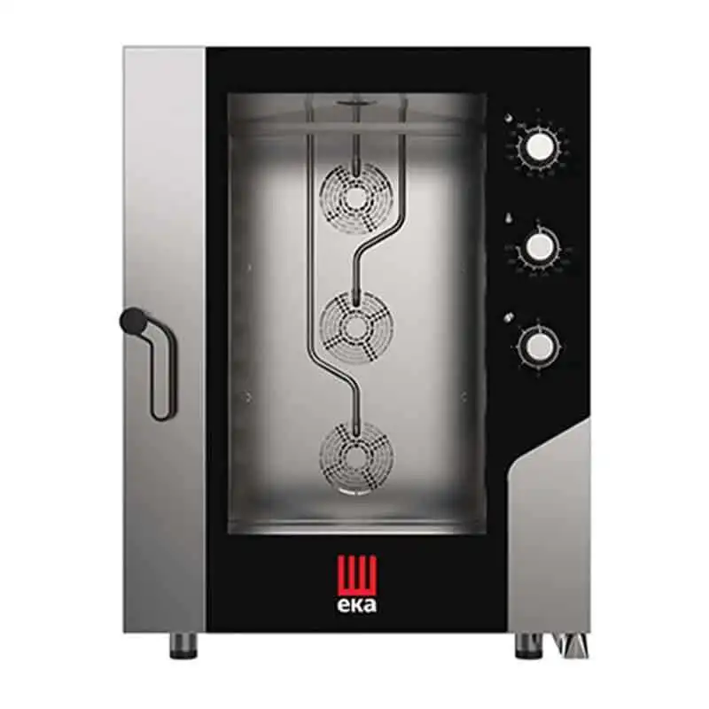 Eka Konveksiyonlu Elektromekanik Fırın Nemlendirmeli GN 60x40 10 Tepsi Kapasiteli Elektrikli MKF-1064S