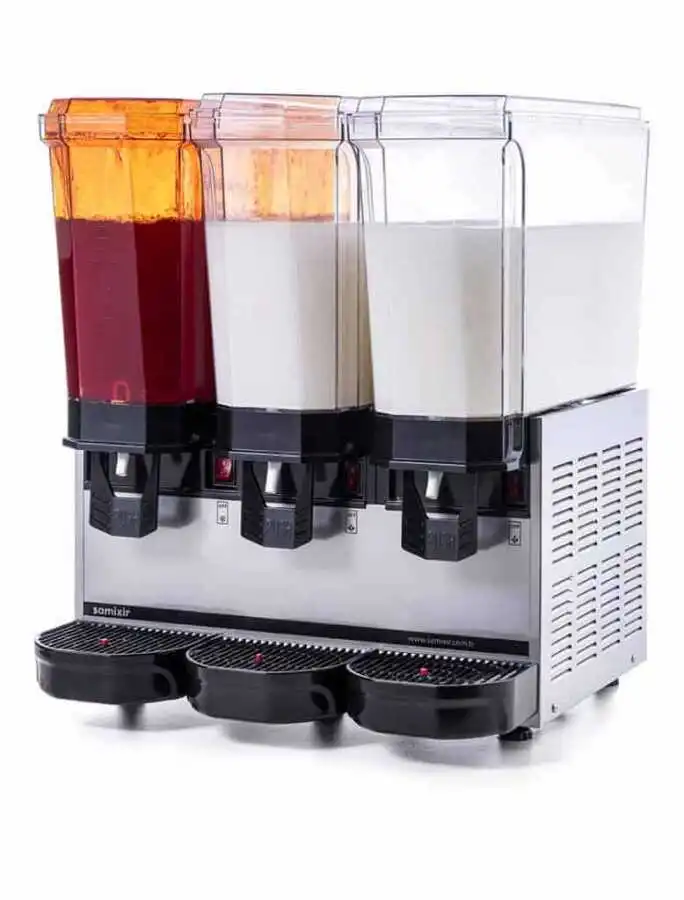 Samixir Klasik Triple Fıskiyeli Ve Karıştırıcılı Soğuk İçecek Dispanseri