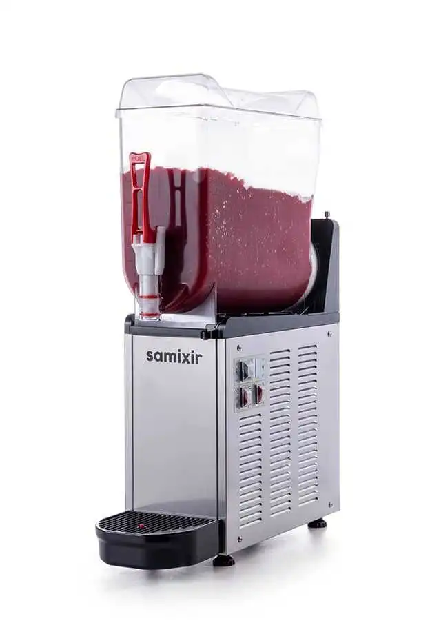 Samixir SLUSH12 Mono Ice Slush Granita Milkshake ve Soğuk Meyve Suyu Dispenseri 12 L Inox