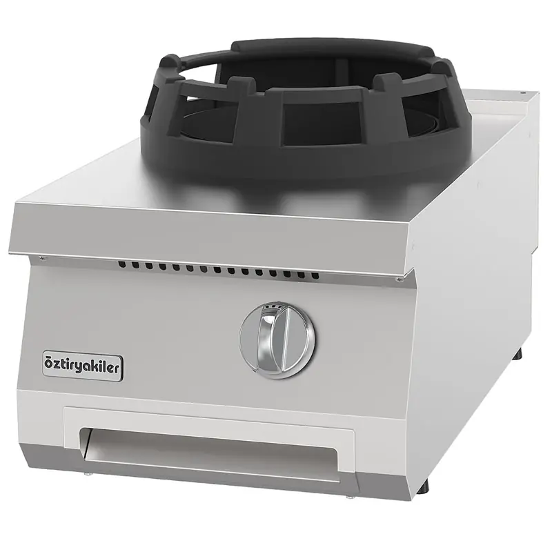 Öztiryakiler 700 Seri Set Üstü Wok Ocak Tekli Gazlı 40*70*30-14 KW