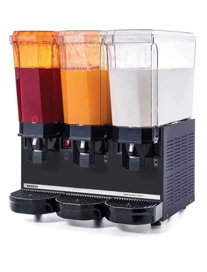 Samixir Klasik Triple Fıskiyeli ve Karıştırıcılı Soğuk İçecek Dispenseri